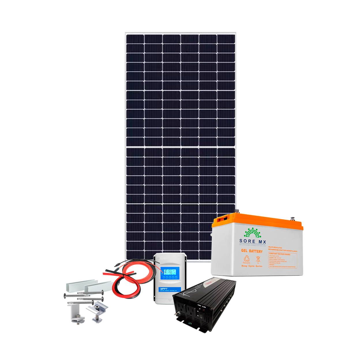 Kit Solar Autónomo Batería de Gel 1490Wh