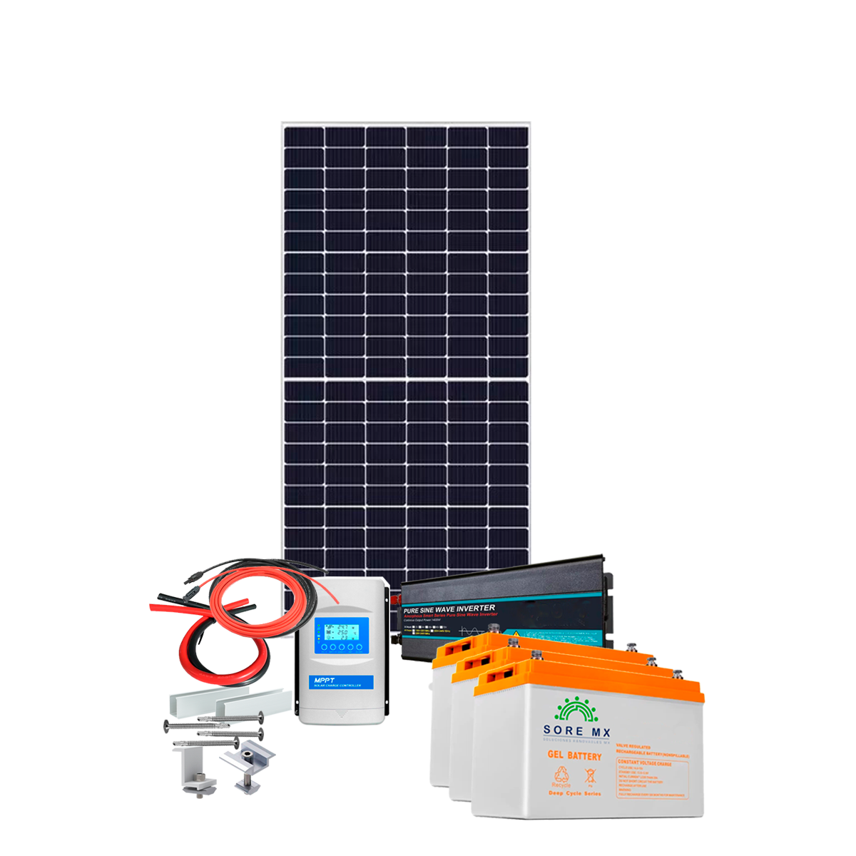 Kit Solar Autónomo Batería de GEL 4470Wh