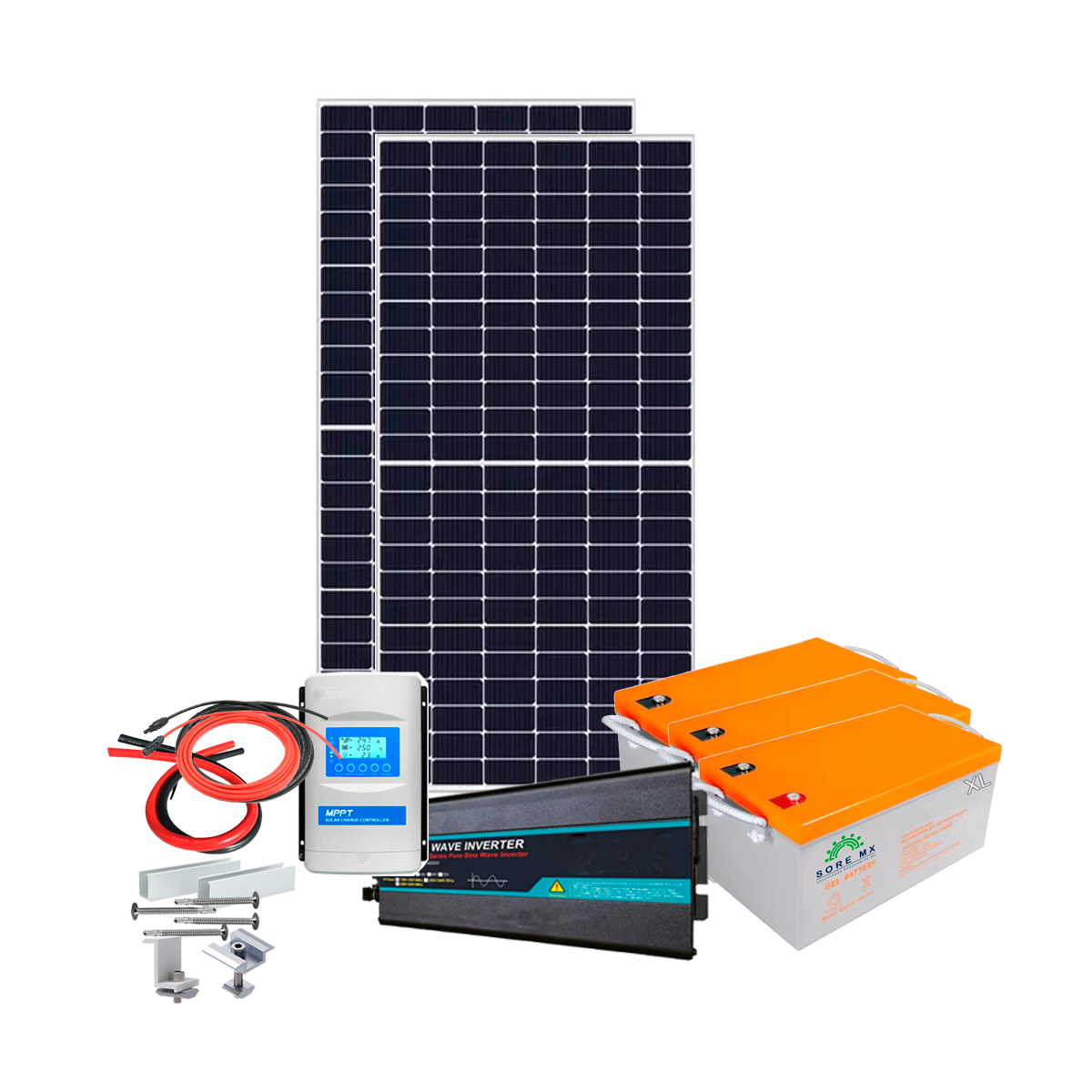 Kit Solar Autónomo Batería de GEL 8940Wh