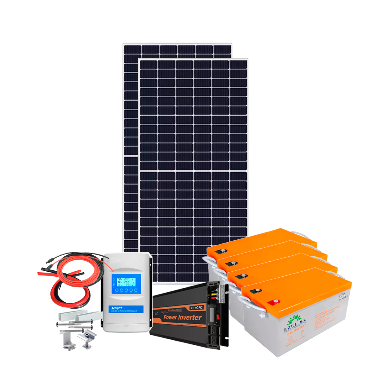 Kit Solar Autónomo Batería de GEL LITE 11920Wh